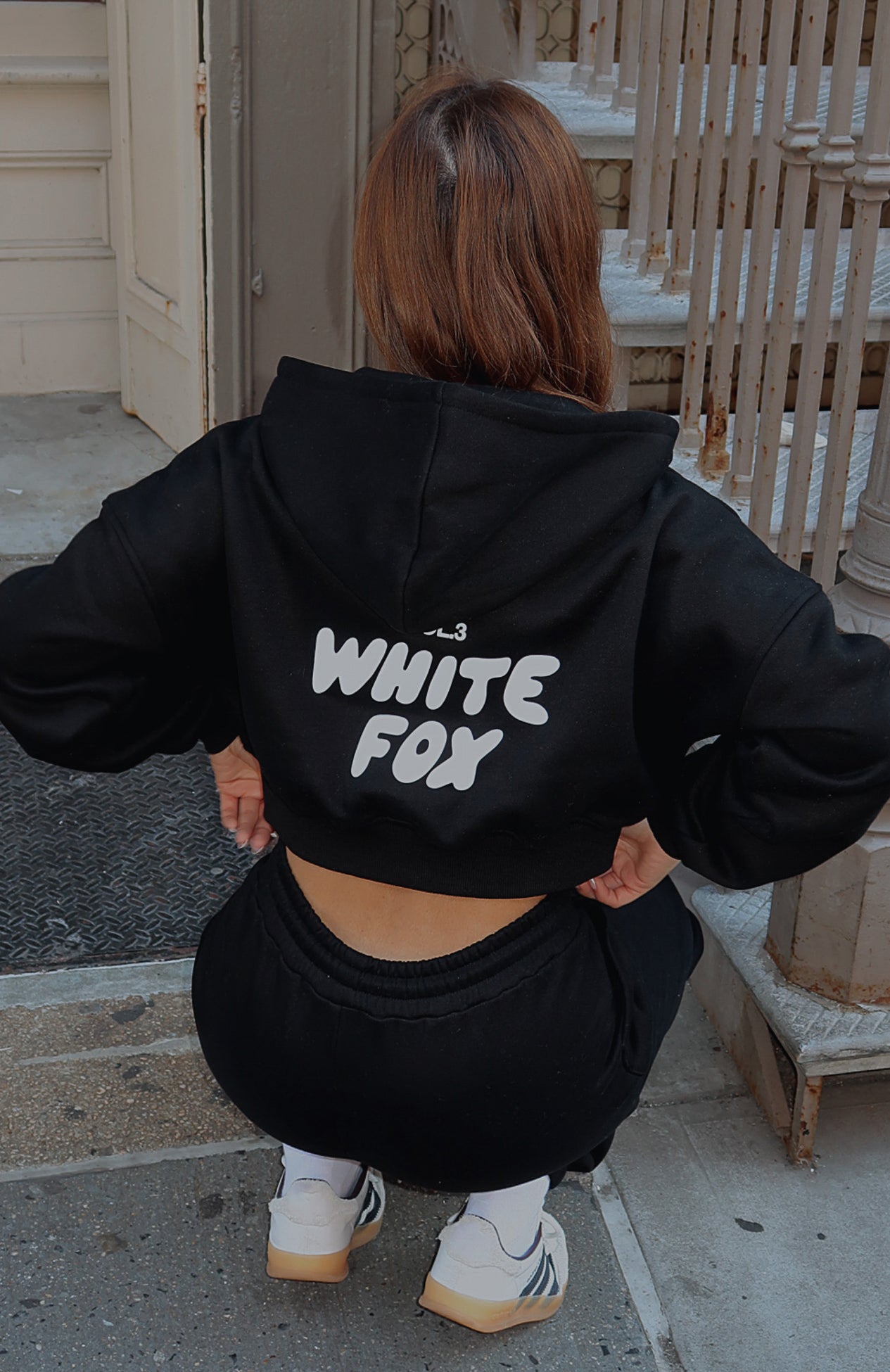 Cropped Zip Monochrome Tracksuit Set