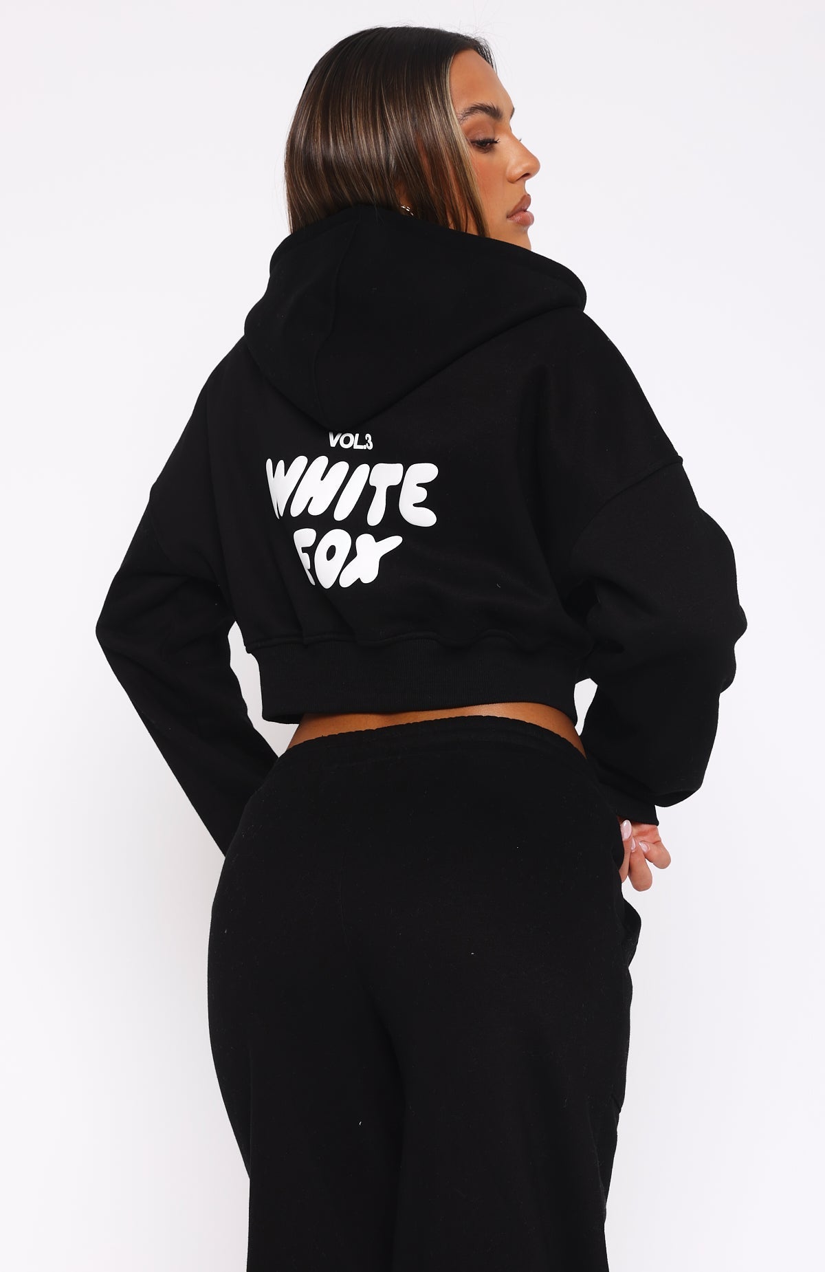 Cropped Zip Monochrome Tracksuit Set