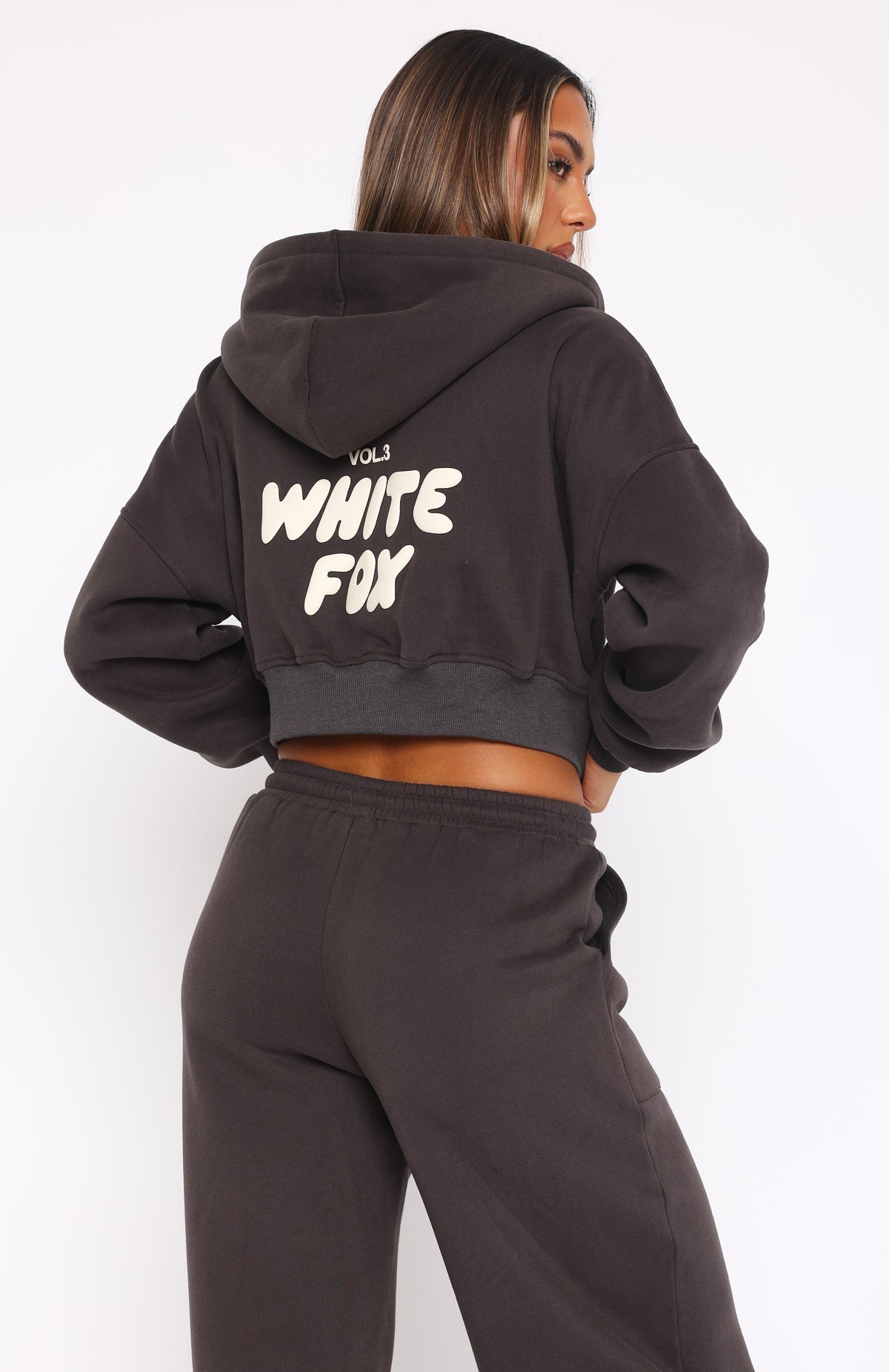 Cropped Zip Shadow Tracksuit Set