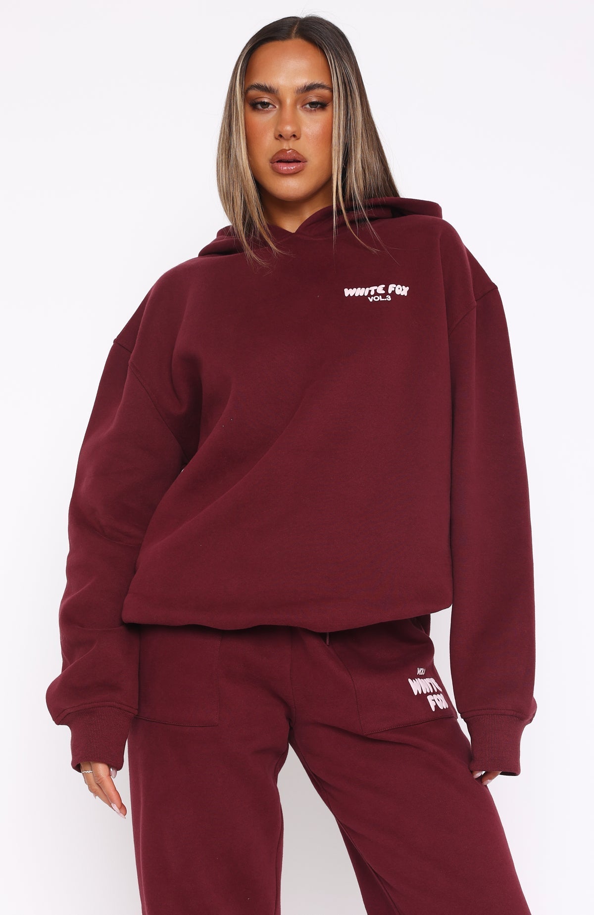 Red Velvet Tracksuit Set