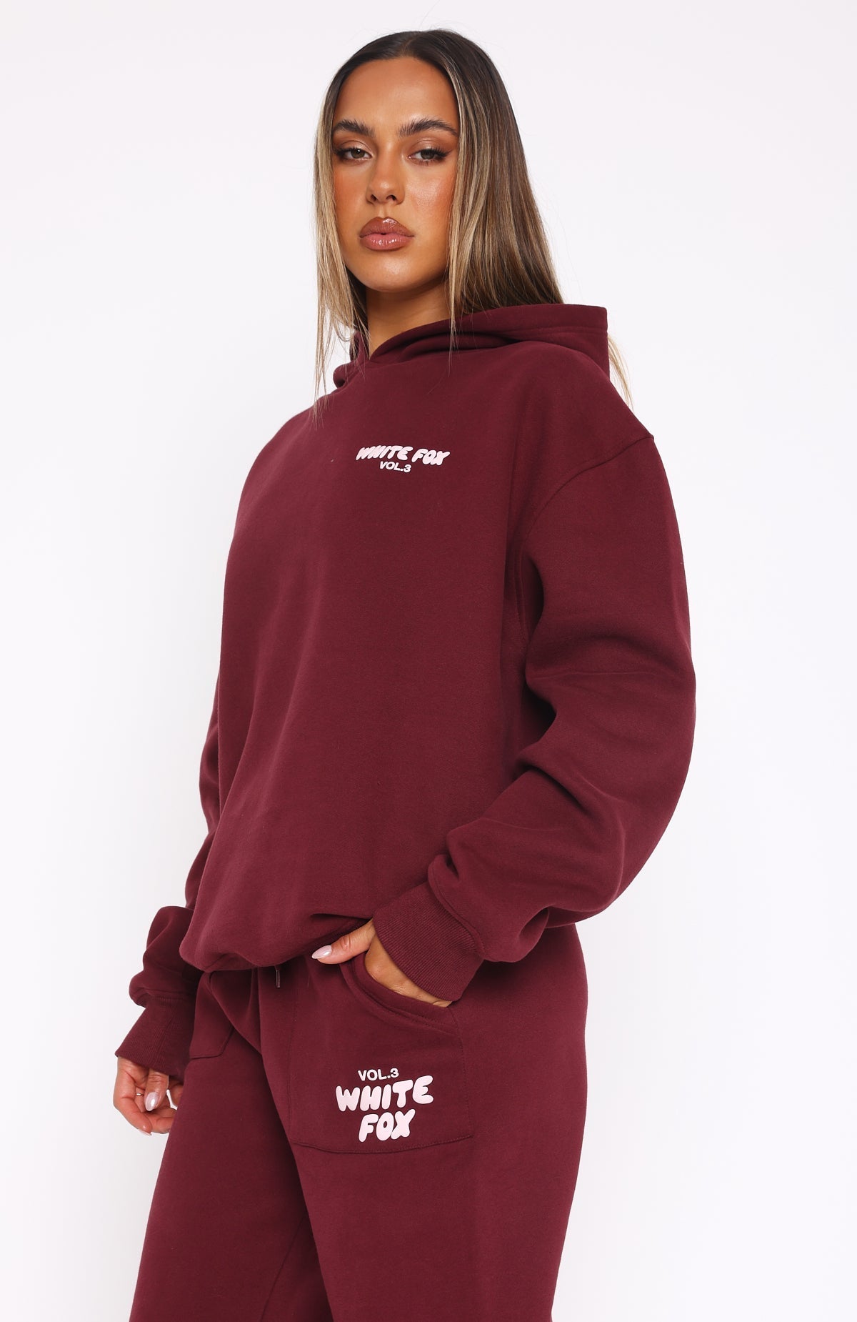 Red Velvet Tracksuit Set
